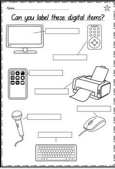 Digital Technology Worksheet 的图像结果