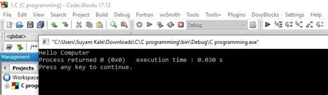 My First C Program 的图像结果