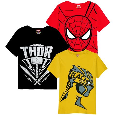 Buy Kuchipoo Boys Regular Fit Cotton T-Shirts (© MARVEL-TSHRT-371 ...