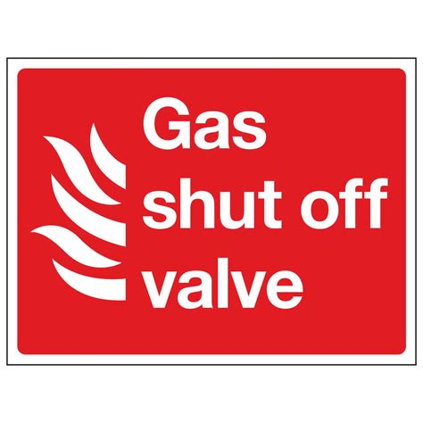 Gas shut off valve - Linden Signs & Print