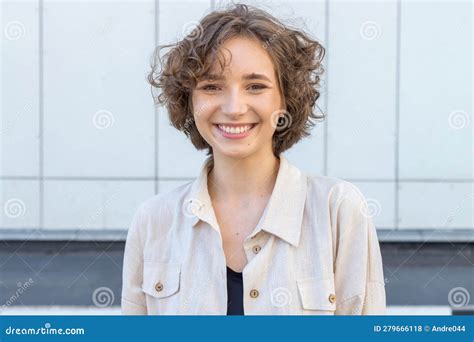 Portrait of a Young Twenty Year Old Woman. Stock Photo - Image of hair ...
