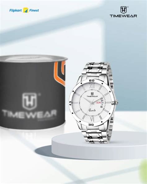 TIMEWEAR 221WDTG Analog Day Date Functioning Stainless Steel Chain ...