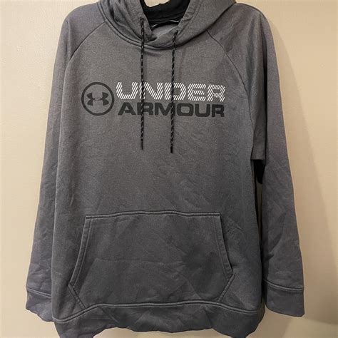Under Armour Men's Grey Hoodie | Depop