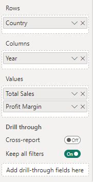 Creating a Matrix in Power Bi 的图像结果