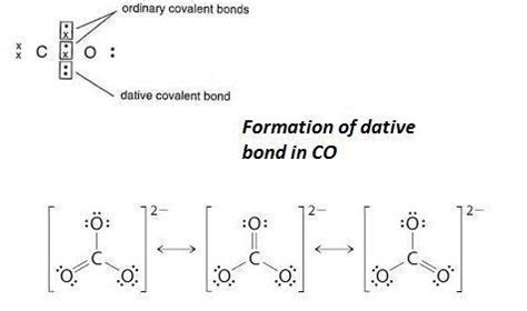 which of the following molecule has no dative bond? 1)co 2)co32-3) so42 ...