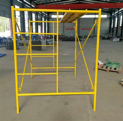 Ladder Frame Scaffold Ladder Platform Galvanized Mobile Scaffolding ...