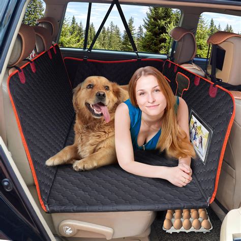 SerPro Back Seat Extender for Dogs,Hard Bottom Dog Car Seat Cover ...