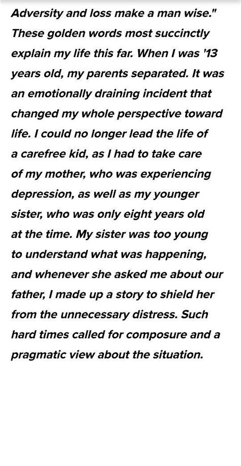 essay on adversity and loss makes a man wise - Brainly.in