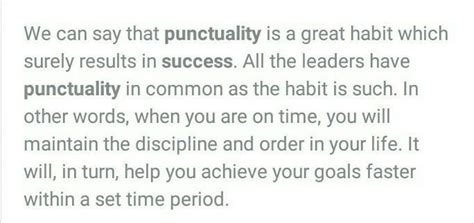 conclusion on punctuality and success - Brainly.in