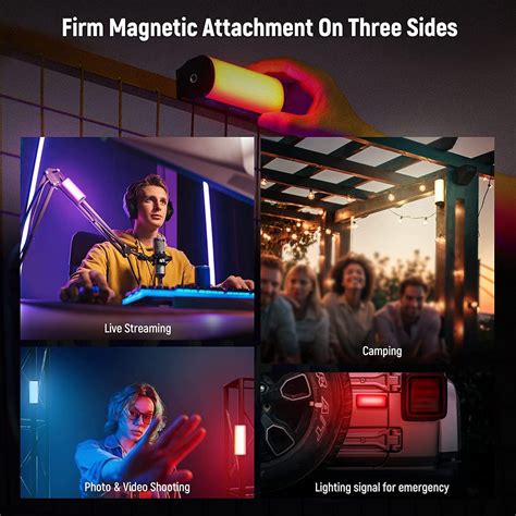 Buy NEEWER Magnetic Handheld Light Wand, 360° Full RGB Mini LED Video ...