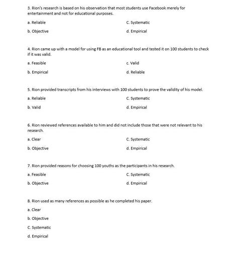 II. Identify the characteristics of research being defined. - Brainly.in