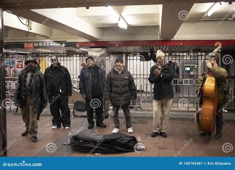 Gospel and Jazz Band in the Union Square Station Editorial Photography ...