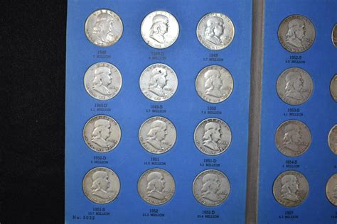 Lot - Benjamin Franklin Half Dollar Collection 1948-1963 (35) Coin Set