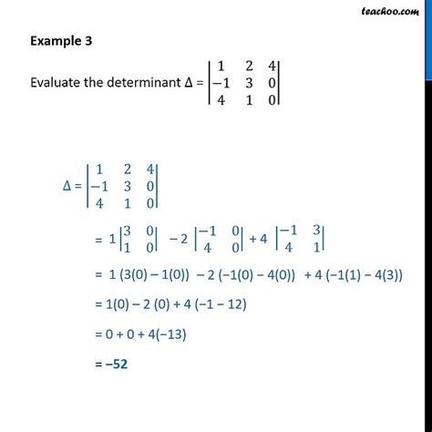 Image result for Determinant of a Matrix Example