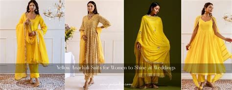 Yellow Anarkali Suits for Women to Shine at Weddings JOVI India