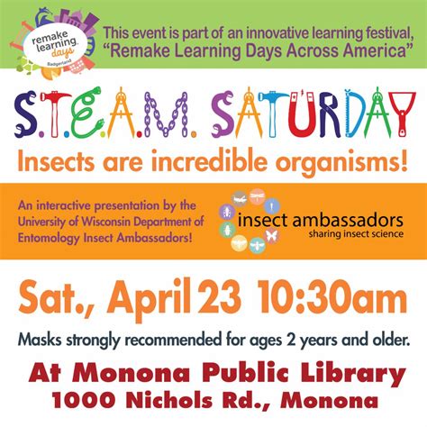 April Adventures with Monona Public Library