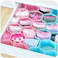 Connectwide®8pcs/Set Honeycomb Plastic Drawer Organizer Underwear Socks ...
