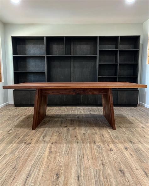 Black Walnut Dining Table - Johnson Company Woodworking : Johnson ...