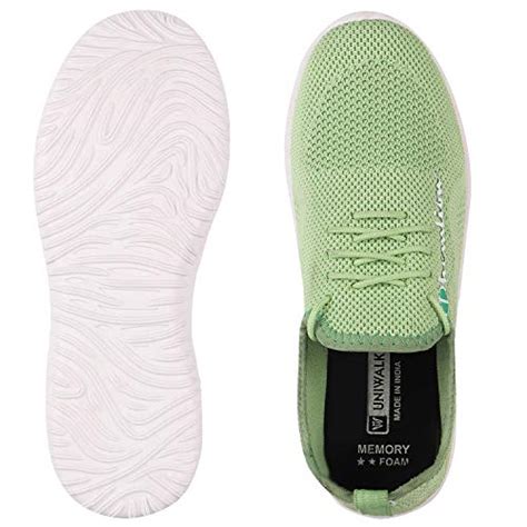Buy Uniwalk Womens Sanya 04C Green Running & Walking Casual Shoes Combo ...
