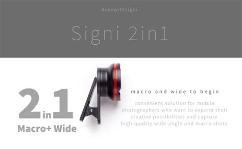 SKYVIK Signi Pro 2 in 1 (Wide+Macro) Clip on Mobile Camera Lens Kit for ...