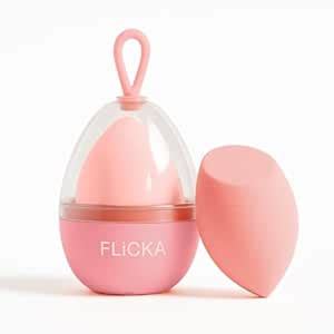FLiCKA Beauty Blender With Case| Easy To Clean, Maintain & Store| Latex ...