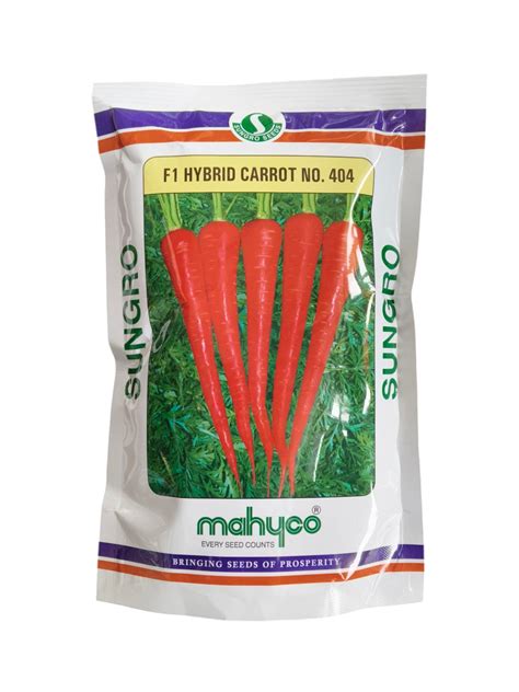 Hybrid Carrot No. 404 Mahyco Sungro Seeds (250Gm)