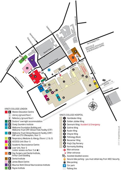 Map Of Denmark Hill Station