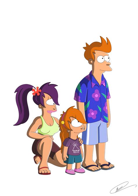 Futurama Fry And Leela Kids