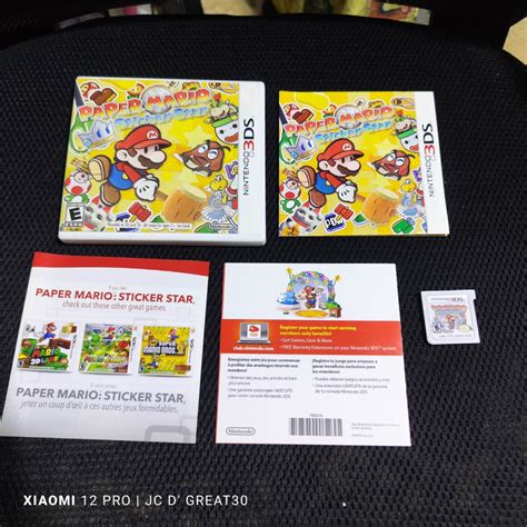 Paper Mario Stickers Star CIB 3DS game on Carousell