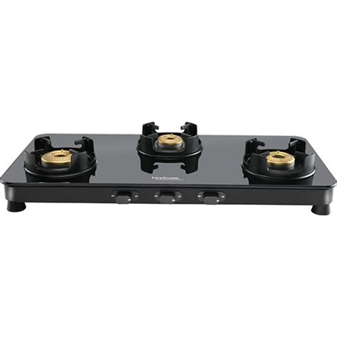 Hindware 3 Burners KA Cooktop Alverio 3B AI (520561) Glass, Steel Auto ...