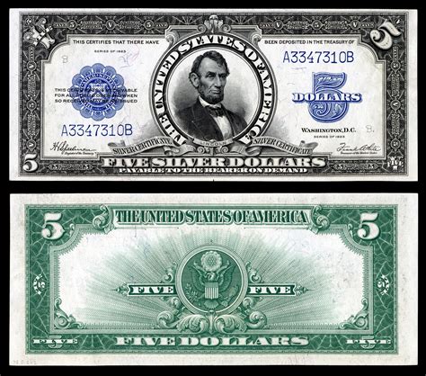 United States five-dollar bill | Paper currency, Rare coins worth money ...