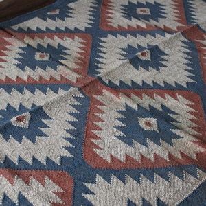 Buy 4 X 6 Handmade Wool and Jute Dhurrie Rug, Kilim Rug, Handmade, Home ...