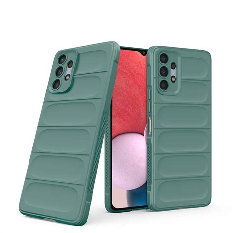 VSHOP Liquid Silicone Samsung Galaxy A13 4G Back Cover Case| Microfiber ...