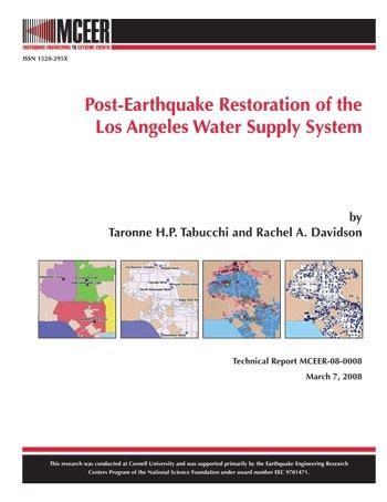 Post-Earthquake Restoration of the Los Angeles Water Supply System ...