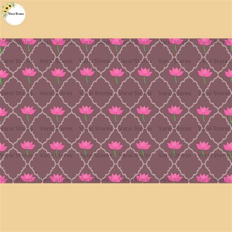 Diamond Lotus Purple - Fabric Floordrop