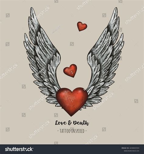 Heart With Angel Wings Tattoo
