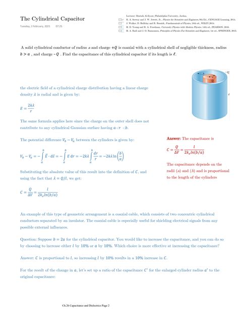 Image result for Capacitance Examples