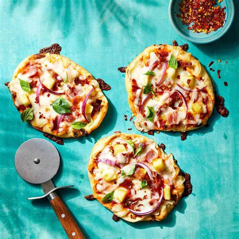 Mini Naan Hawaiian Pizza Recipe
