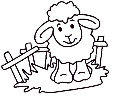 Printable Sheep Coloring Page