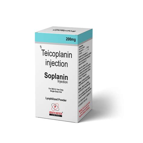 Soplanin - Teicoplanin Injecton - Health Biotech Limited