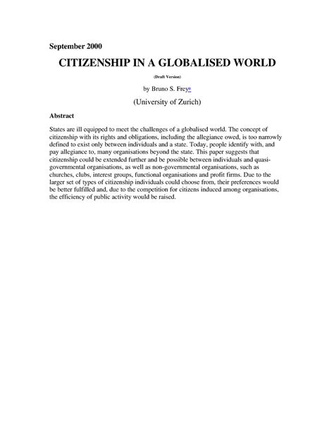 Citizenship in a Globalised World - September 2000 CITIZENSHIP IN A ...