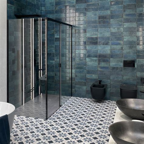 Porcelanosa Brick Vetri Blu 33.3 x 59.2cm - 100324044