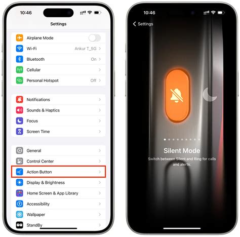 So verwenden und passen Sie die Aktionstaste auf dem iPhone 15 Pro und ...