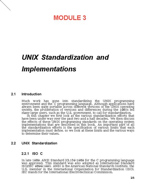 UNIX Standardization and Implementations - Vtucode Insights - Studocu