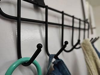 Everline Multi - Functional Steel Over The Door Hook Hanger Organizer ...