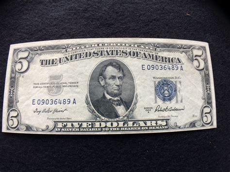 1953 5 Dollar Us Note