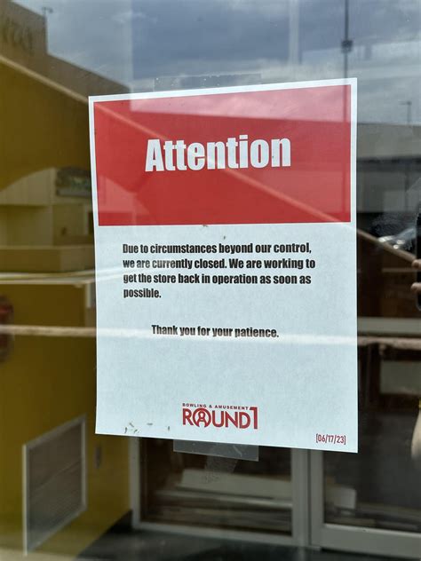 Round1 Closed at Holyoke Mall, MA? : r/round1