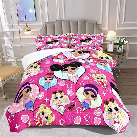 Amazon.com: FEOFKJD Girls Full Size Bedding Sets, Black Kids Comforter ...