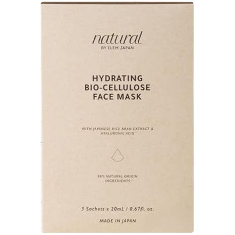 Buy Ilem Natural Hydrat Bio Cellulose Face Mask, 3x20 ml Sachets | 19 ...