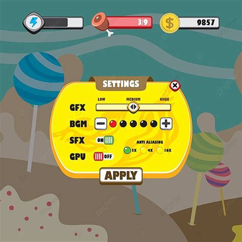 Phone Game Home Menu Screen 的图像结果